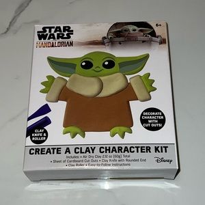 star wars the mandalorian baby yoda create a clay character kit new in box